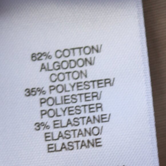 Jones Studio Plus Size Tan Elastic Sides Stretch Cotton Cropped Pants Sz 20W - Picture 7 of 7